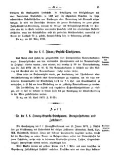 Verordnungsblatt für den Dienstbereich des K.K. Finanzministeriums für die im Reichsrate vertretenen Königreiche und Länder 18730421 Seite: 3