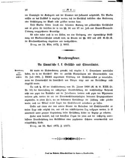 Verordnungsblatt für den Dienstbereich des K.K. Finanzministeriums für die im Reichsrate vertretenen Königreiche und Länder 18730421 Seite: 4