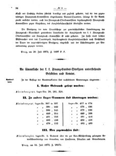 Verordnungsblatt für den Dienstbereich des K.K. Finanzministeriums für die im Reichsrate vertretenen Königreiche und Länder 18730726 Seite: 2