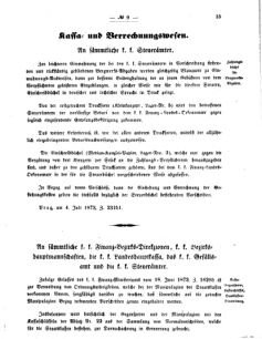 Verordnungsblatt für den Dienstbereich des K.K. Finanzministeriums für die im Reichsrate vertretenen Königreiche und Länder 18730726 Seite: 3