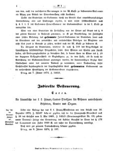 Verordnungsblatt für den Dienstbereich des K.K. Finanzministeriums für die im Reichsrate vertretenen Königreiche und Länder 18740117 Seite: 4