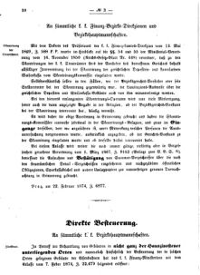 Verordnungsblatt für den Dienstbereich des K.K. Finanzministeriums für die im Reichsrate vertretenen Königreiche und Länder 18740312 Seite: 2