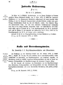 Verordnungsblatt für den Dienstbereich des K.K. Finanzministeriums für die im Reichsrate vertretenen Königreiche und Länder 18741106 Seite: 2