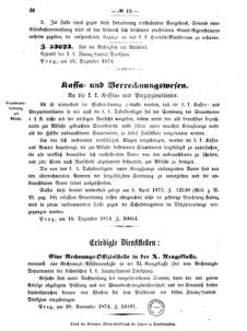 Verordnungsblatt für den Dienstbereich des K.K. Finanzministeriums für die im Reichsrate vertretenen Königreiche und Länder 18741228 Seite: 6