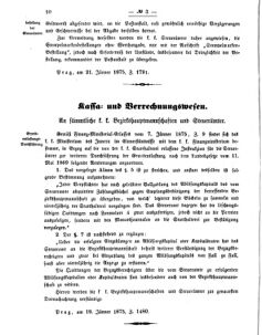 Verordnungsblatt für den Dienstbereich des K.K. Finanzministeriums für die im Reichsrate vertretenen Königreiche und Länder 18750203 Seite: 4