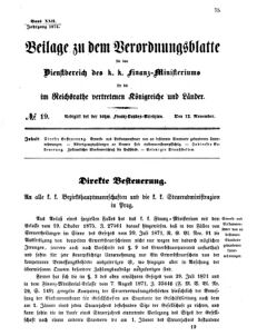 Verordnungsblatt für den Dienstbereich des K.K. Finanzministeriums für die im Reichsrate vertretenen Königreiche und Länder