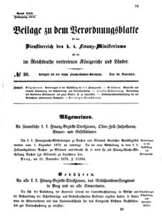 Verordnungsblatt für den Dienstbereich des K.K. Finanzministeriums für die im Reichsrate vertretenen Königreiche und Länder