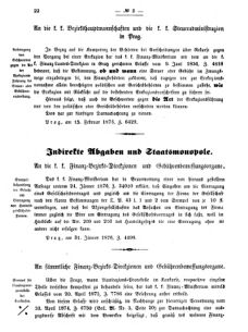 Verordnungsblatt für den Dienstbereich des K.K. Finanzministeriums für die im Reichsrate vertretenen Königreiche und Länder 18760229 Seite: 2