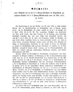 Verordnungsblatt für den Dienstbereich des K.K. Finanzministeriums für die im Reichsrate vertretenen Königreiche und Länder 18760808 Seite: 2