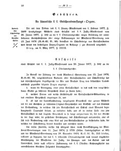 Verordnungsblatt für den Dienstbereich des K.K. Finanzministeriums für die im Reichsrate vertretenen Königreiche und Länder 18770321 Seite: 2