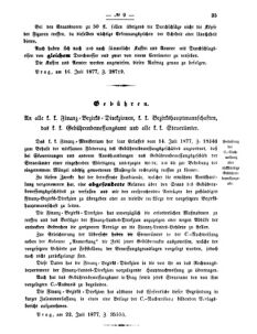 Verordnungsblatt für den Dienstbereich des K.K. Finanzministeriums für die im Reichsrate vertretenen Königreiche und Länder 18770727 Seite: 3