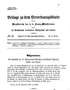 Verordnungsblatt für den Dienstbereich des K.K. Finanzministeriums für die im Reichsrate vertretenen Königreiche und Länder