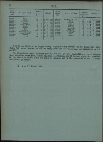 Verordnungsblatt des Postsparkassen-Amtes in Wien 19080302 Seite: 8