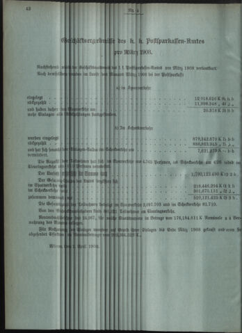 Verordnungsblatt des Postsparkassen-Amtes in Wien 19080401 Seite: 2