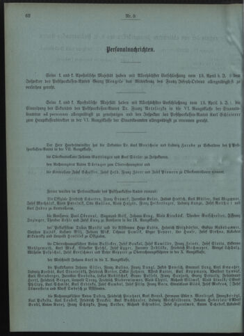 Verordnungsblatt des Postsparkassen-Amtes in Wien 19080501 Seite: 10