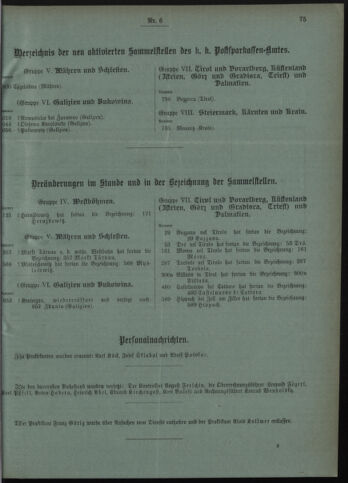 Verordnungsblatt des Postsparkassen-Amtes in Wien 19080601 Seite: 9