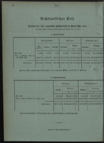 Verordnungsblatt des Postsparkassen-Amtes in Wien 19080701 Seite: 10