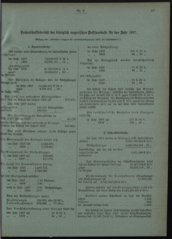 Verordnungsblatt des Postsparkassen-Amtes in Wien 19080801 Seite: 11