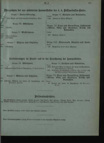 Verordnungsblatt des Postsparkassen-Amtes in Wien 19080901 Seite: 9