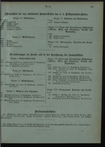 Verordnungsblatt des Postsparkassen-Amtes in Wien 19081001 Seite: 9