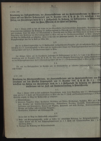 Verordnungsblatt des Postsparkassen-Amtes in Wien 19090102 Seite: 2