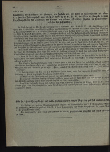 Verordnungsblatt des Postsparkassen-Amtes in Wien 19090501 Seite: 2