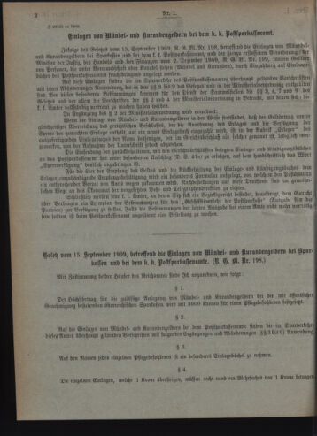 Verordnungsblatt des Postsparkassen-Amtes in Wien 19100103 Seite: 2