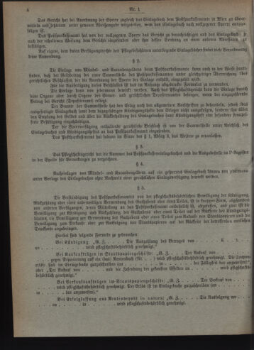 Verordnungsblatt des Postsparkassen-Amtes in Wien 19100103 Seite: 4