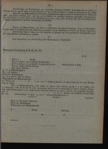 Verordnungsblatt des Postsparkassen-Amtes in Wien 19100103 Seite: 5