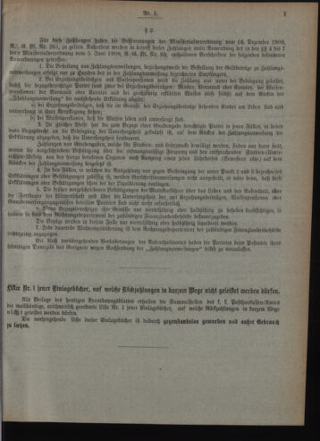 Verordnungsblatt des Postsparkassen-Amtes in Wien 19100103 Seite: 7