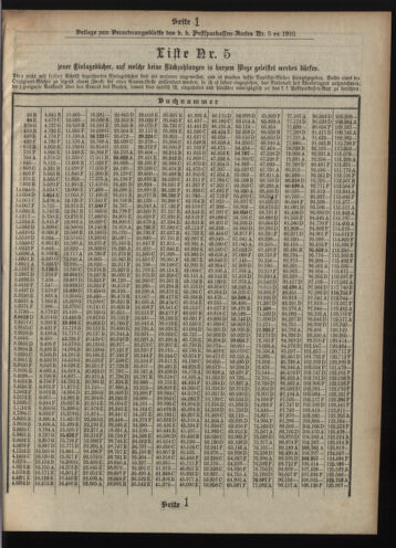 Verordnungsblatt des Postsparkassen-Amtes in Wien 19100502 Seite: 11