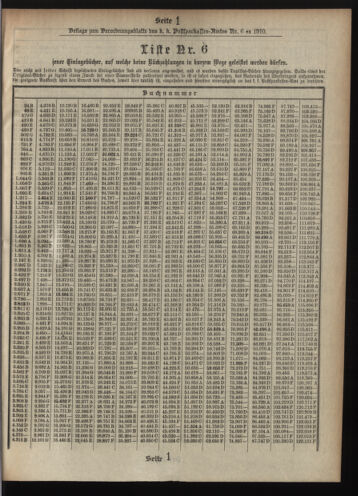 Verordnungsblatt des Postsparkassen-Amtes in Wien 19100601 Seite: 13