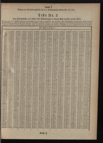 Verordnungsblatt des Postsparkassen-Amtes in Wien 19110201 Seite: 13