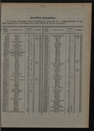 Verordnungsblatt des Postsparkassen-Amtes in Wien 19110201 Seite: 7