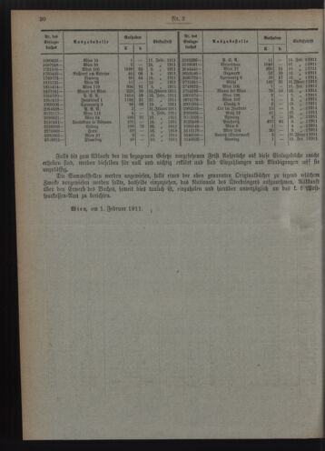 Verordnungsblatt des Postsparkassen-Amtes in Wien 19110201 Seite: 8