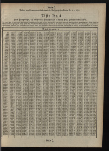 Verordnungsblatt des Postsparkassen-Amtes in Wien 19110401 Seite: 13