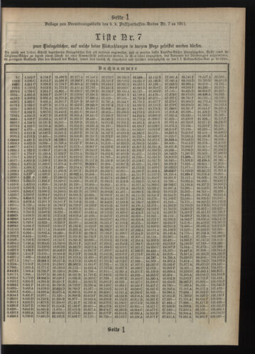 Verordnungsblatt des Postsparkassen-Amtes in Wien 19110701 Seite: 11