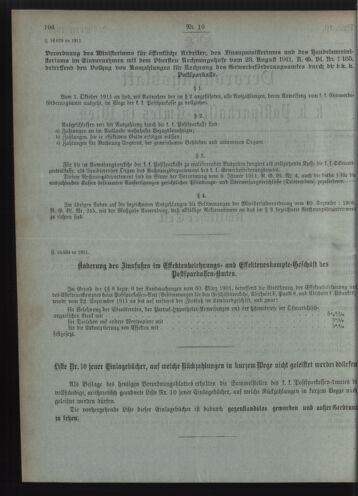 Verordnungsblatt des Postsparkassen-Amtes in Wien 19111002 Seite: 2