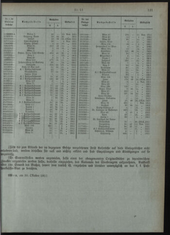 Verordnungsblatt des Postsparkassen-Amtes in Wien 19111102 Seite: 7