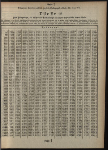 Verordnungsblatt des Postsparkassen-Amtes in Wien 19111201 Seite: 15