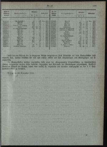 Verordnungsblatt des Postsparkassen-Amtes in Wien 19111201 Seite: 7