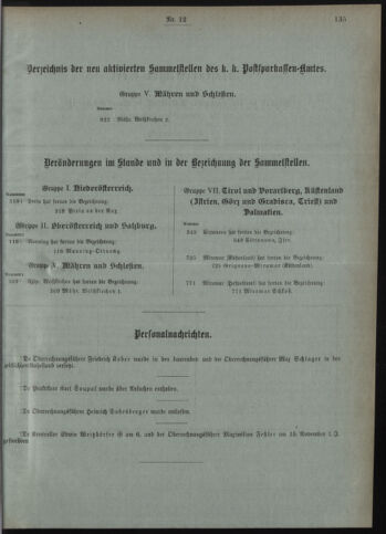 Verordnungsblatt des Postsparkassen-Amtes in Wien 19111201 Seite: 9