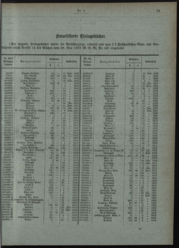 Verordnungsblatt des Postsparkassen-Amtes in Wien 19120201 Seite: 7