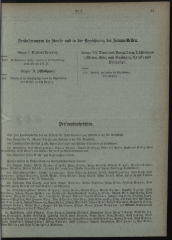 Verordnungsblatt des Postsparkassen-Amtes in Wien 19120501 Seite: 9