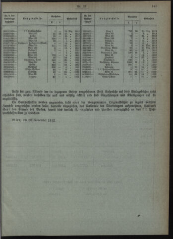 Verordnungsblatt des Postsparkassen-Amtes in Wien 19121202 Seite: 7