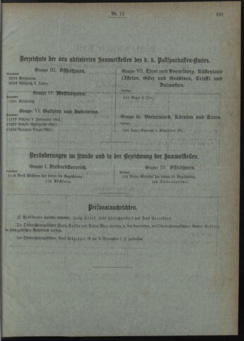 Verordnungsblatt des Postsparkassen-Amtes in Wien 19121202 Seite: 9