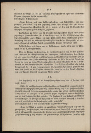 Post- und Telegraphen-Verordnungsblatt für das Verwaltungsgebiet des K.-K. Handelsministeriums 18840110 Seite: 2