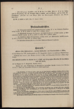 Post- und Telegraphen-Verordnungsblatt für das Verwaltungsgebiet des K.-K. Handelsministeriums 18840119 Seite: 4