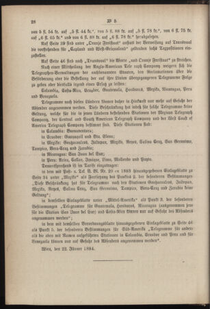 Post- und Telegraphen-Verordnungsblatt für das Verwaltungsgebiet des K.-K. Handelsministeriums 18840201 Seite: 4