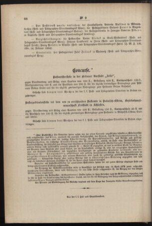 Post- und Telegraphen-Verordnungsblatt für das Verwaltungsgebiet des K.-K. Handelsministeriums 18840222 Seite: 8